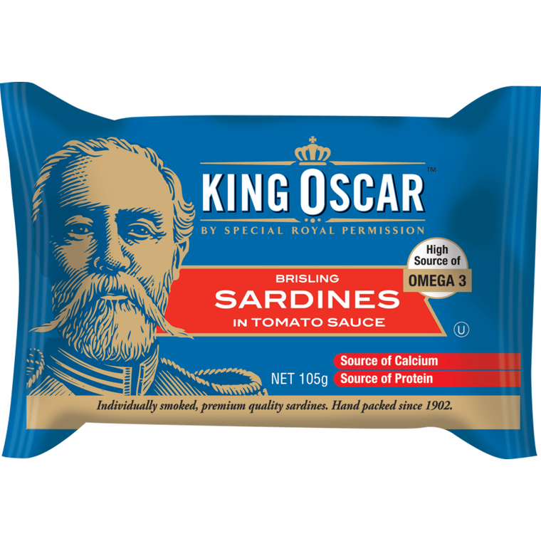 King Oscar Sardines In Tomato Sauce 105g