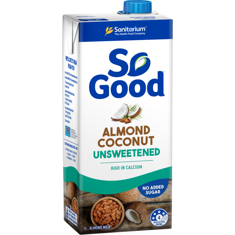 Sanitarium So Good Almond & Coconut  Unsweetened  UHT Milk 1L