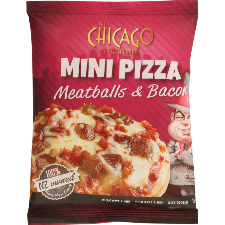 Chicago Meatballs & Bacon Mini Pizza 150g