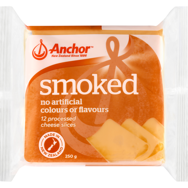 Anchor Smoked Cheese Slices 250g