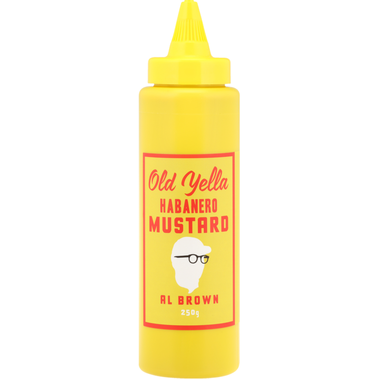 Al Brown Old Yella Habanero Mustard 250g