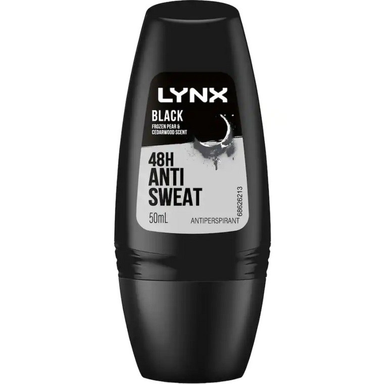 Lynx Antiperspirant Roll on Deodorant Black 48hr 50ml