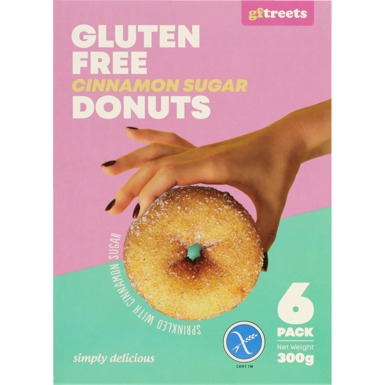 gftreets Gluten Free Cinnamon Sugar Donuts 6 pack 300g