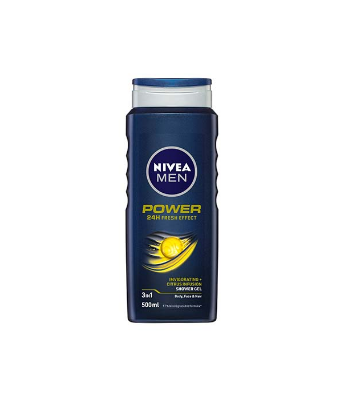 Nivea Men Power Clean Shower Gel 500ml