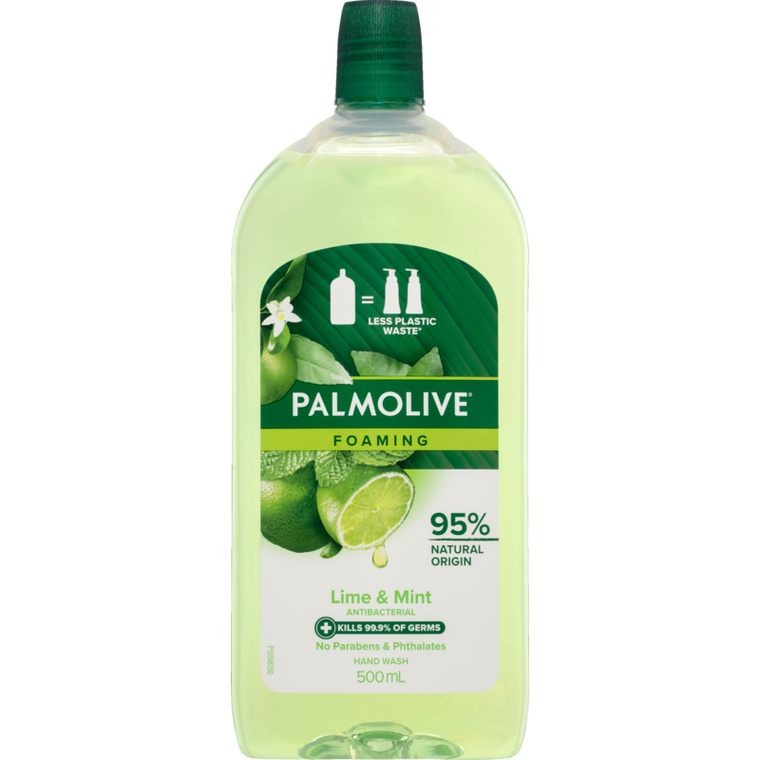 Palmolive Foaming Handwash Refill Antibacterial Lime & Mint 500ml