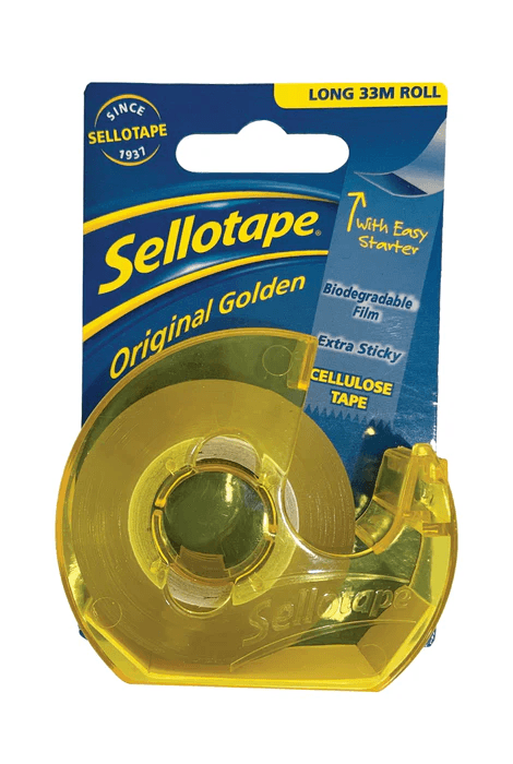 Sellotape Original Golden 18mmX33m Dispenser