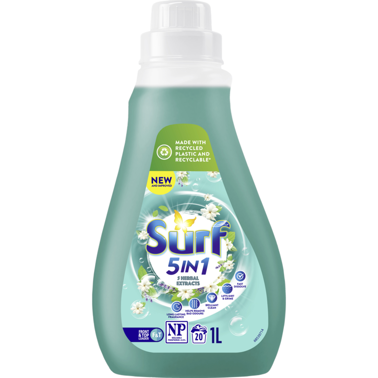 Surf Laundry Liquid 5 Herbal Extracts 1L