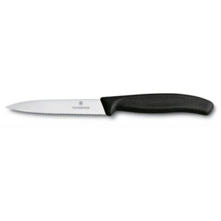 Victorinox Vege Knife 10cm 6.7733 Wavy Black