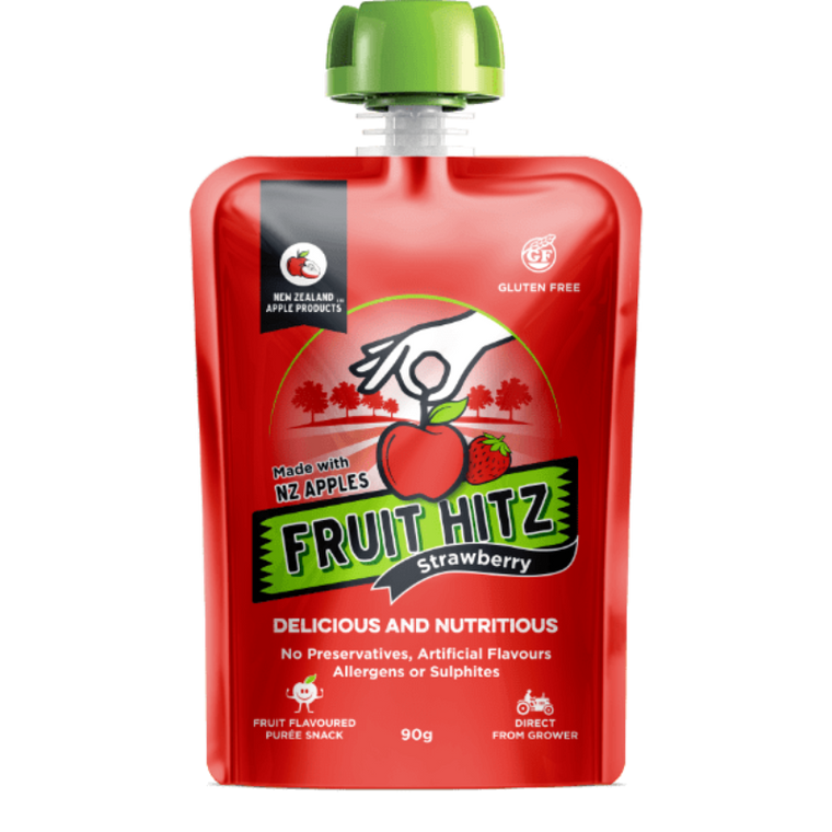 New Zealand Apple Products Fruit Hitz Strawberry 90g