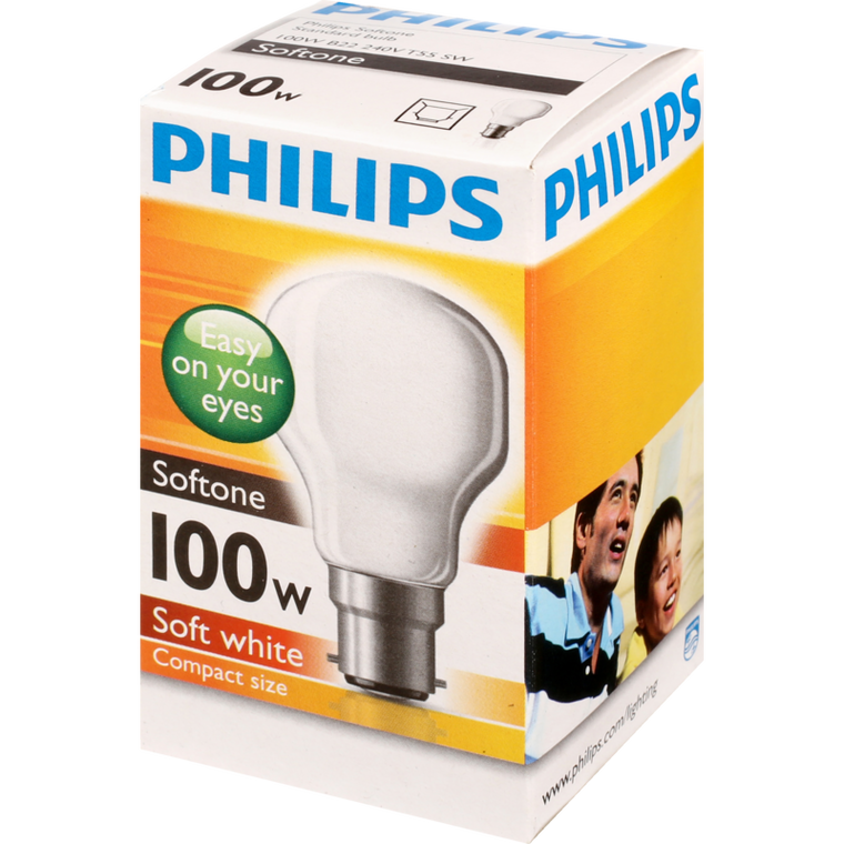 Philips Softone 100w Bayonet Bulb
