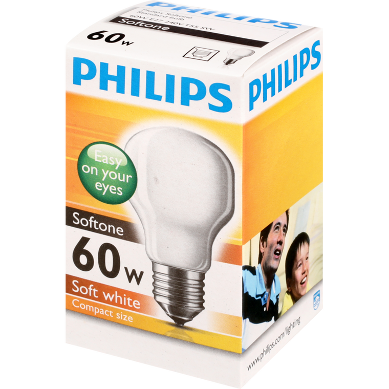 Philips Softone 60w Screw Bulb