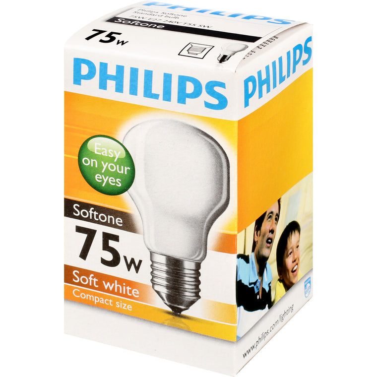 Philips Softone 75w Screw Bulb