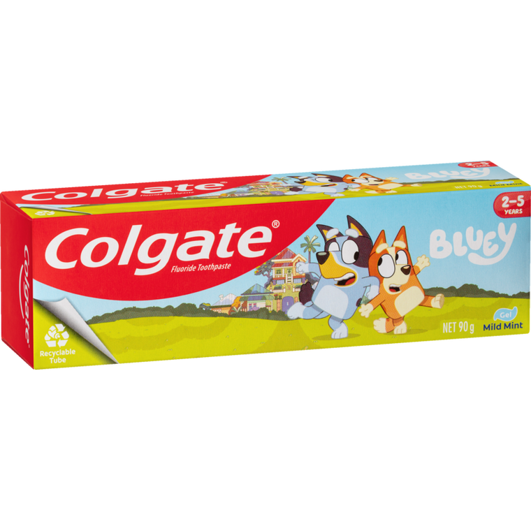 Colgate Kids Bluey Mild Mint Gel Toothpaste 90g