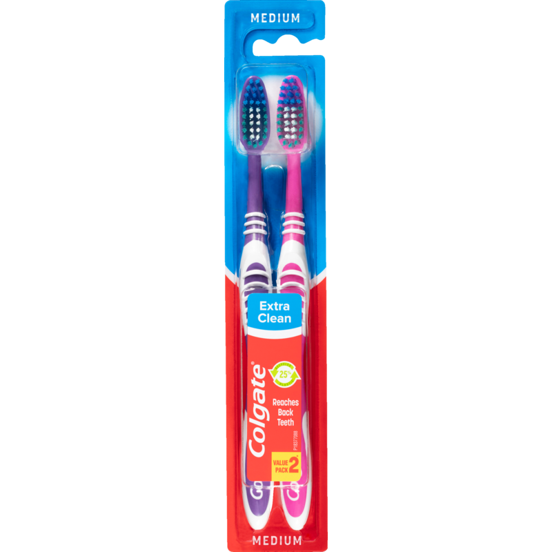 Colgate Medium Toothbrush 2pk