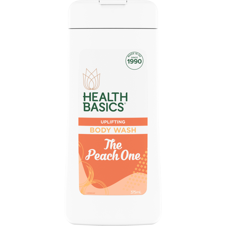 Health Basics Otago Summer Peach Body Wash 375ml