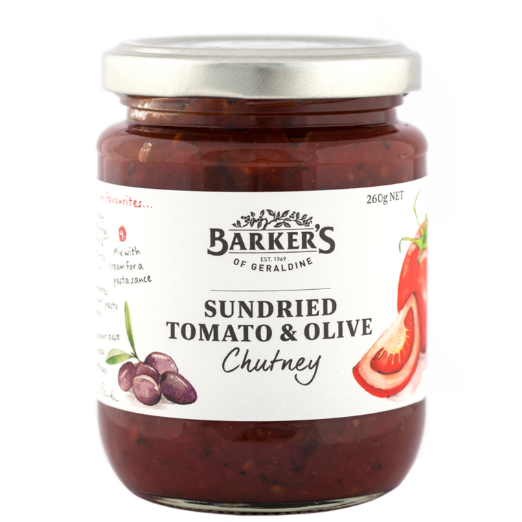 Barkers Sundried Tomato & Olive Chutney 260g