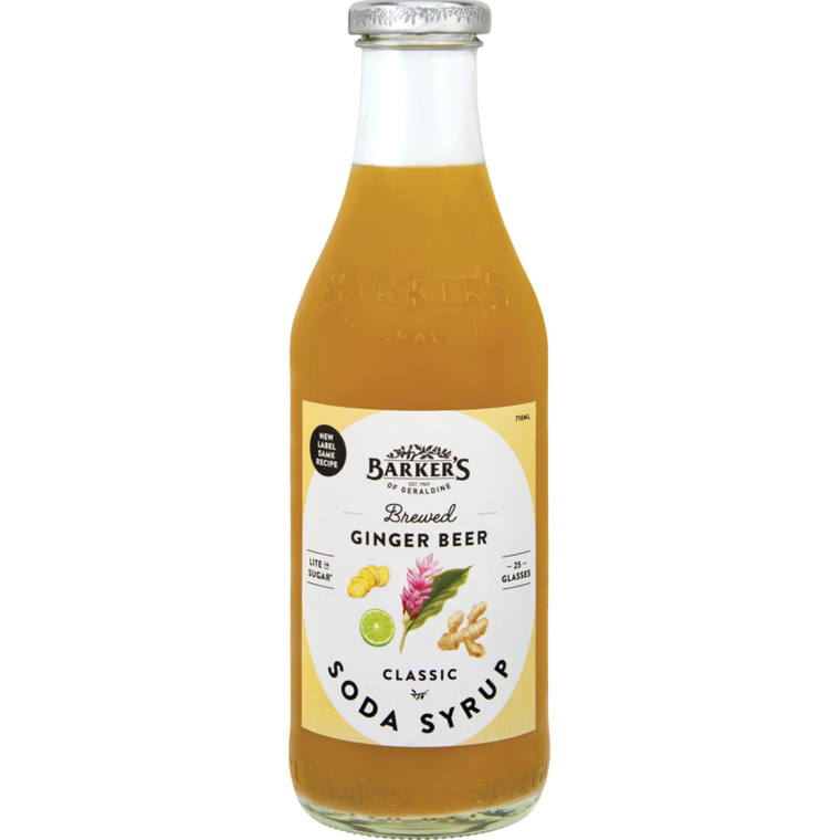 Barkers Ginger Beer Soda Syrup 710ml