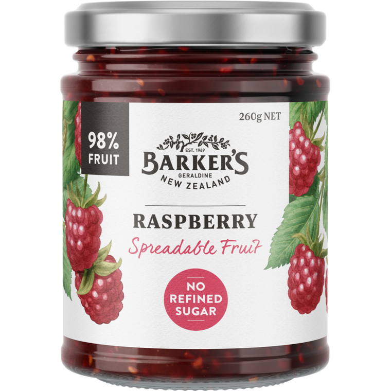 Barkers Raspberry Spreadable Fruit 260g