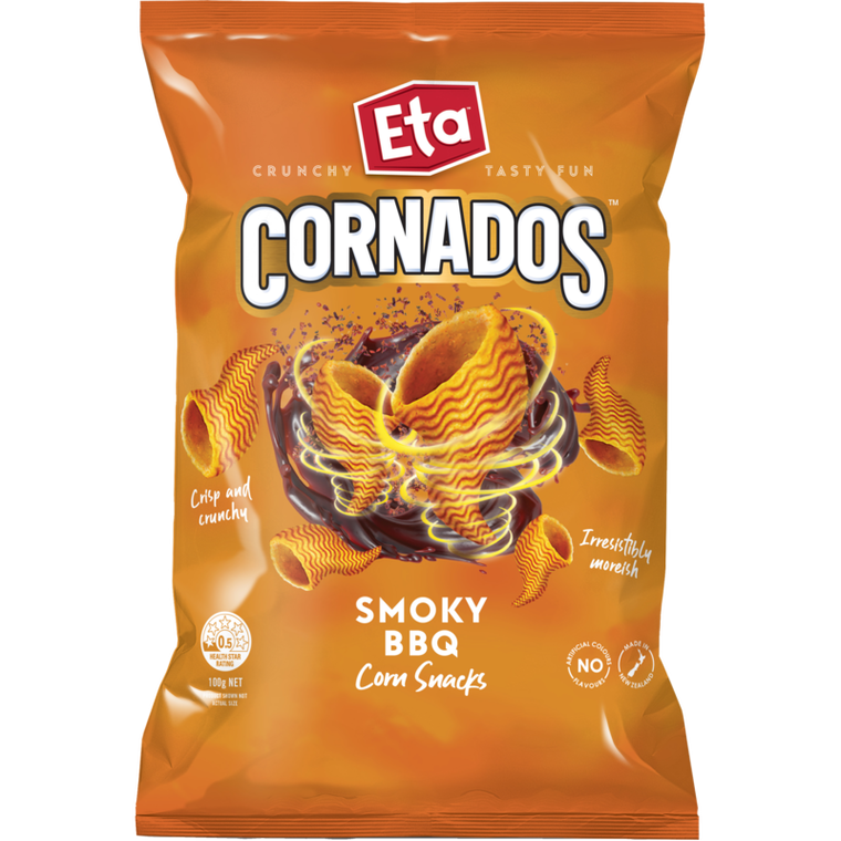 Eta Cornados Smoky BBQ Corn Snacks 100g