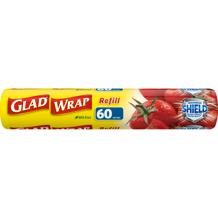 Glad Wrap Plastic Foodwrap Refill 60m x 290mm