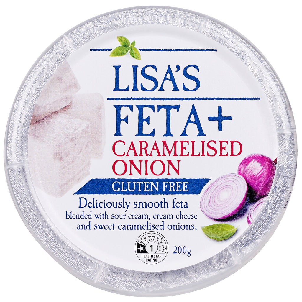 Lisa's Dips Feta Caramelised Onion 200g