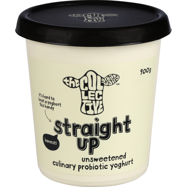 The Collective Straight Up Yoghurt Unsweetened Probiotic 900g