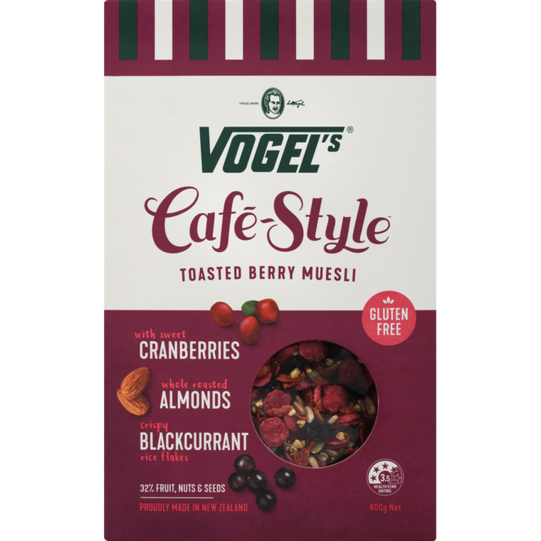 Vogels Cafe Style Toasted Berry Muesli 400g