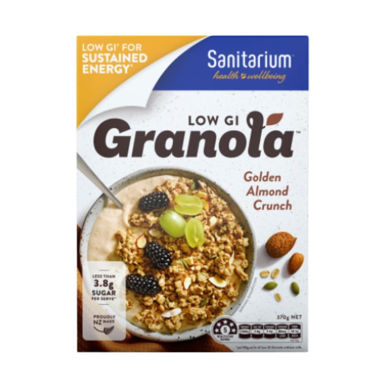 Sanitarium Golden Almond Crunch Low Gi Granola 370g