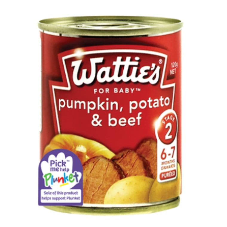 Watties Pumpkin, Potato & Beef Baby Food Tin 120g