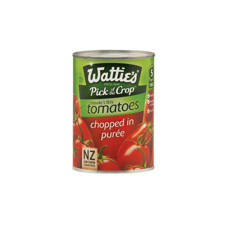 Watties Chopped Tomatoes In Puree 400g