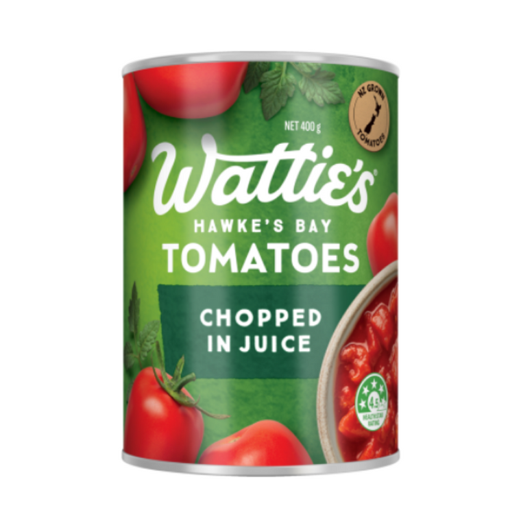 Watties Chopped In Juice Tomatoes 400g