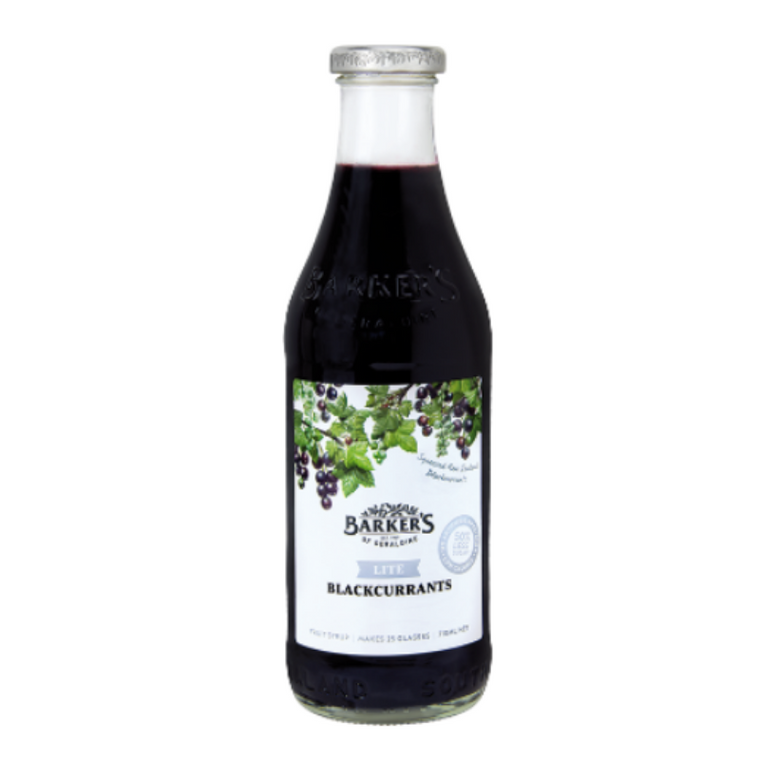 Barkers NZ Blackcurrant Lite Syrup 710ml