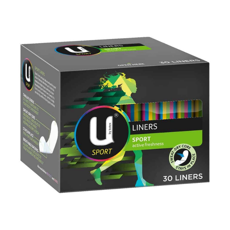 U by Kotex Sport  Active Freshness Liners 30pk