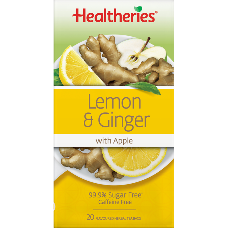 Healtheries Lemon Ginger with Apple Tea 20pk