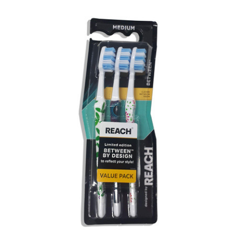 Reach Between Toothbrush Medium 3pk