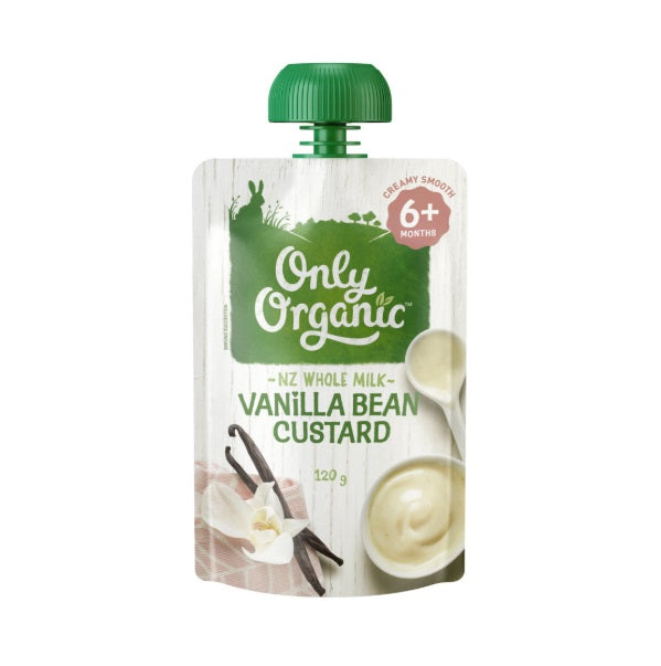 Only Organic 6mth+ Vanilla Bean Custard 120g