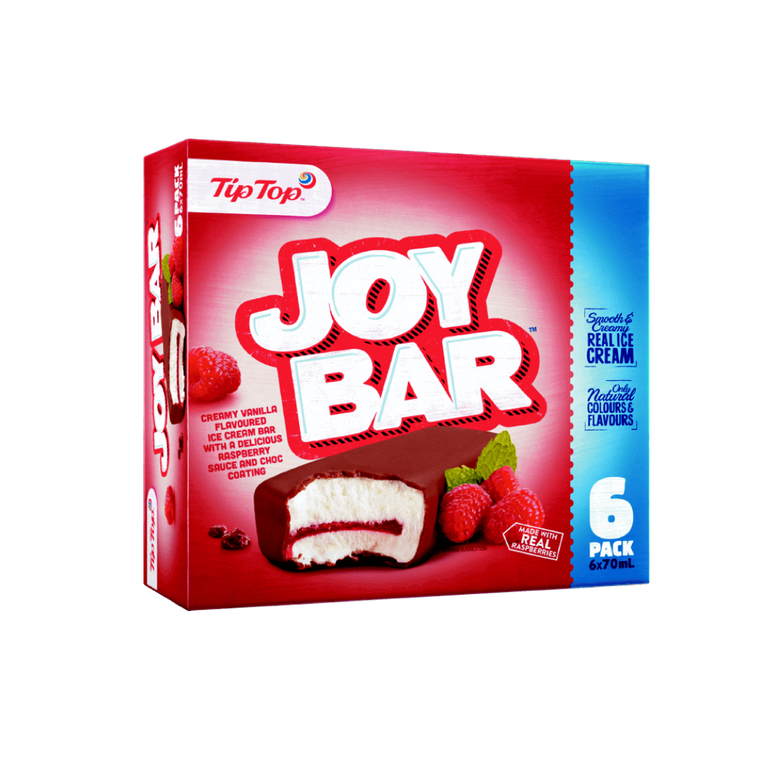 Tip Top Ice Cream Joy Bar 6pk 420ml