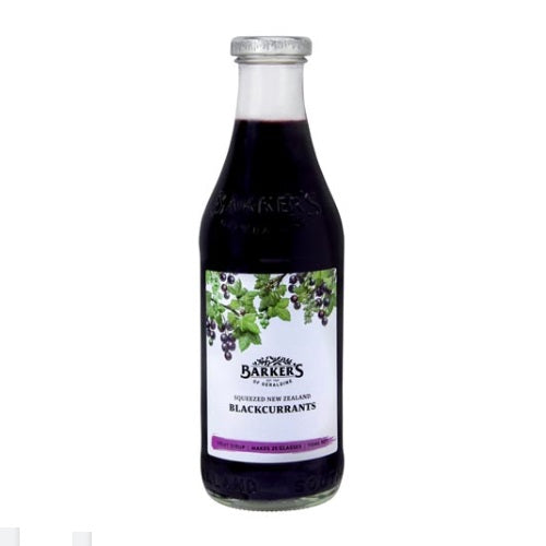 Barkers NZ Blackcurrant Fruit Syrup 710ml