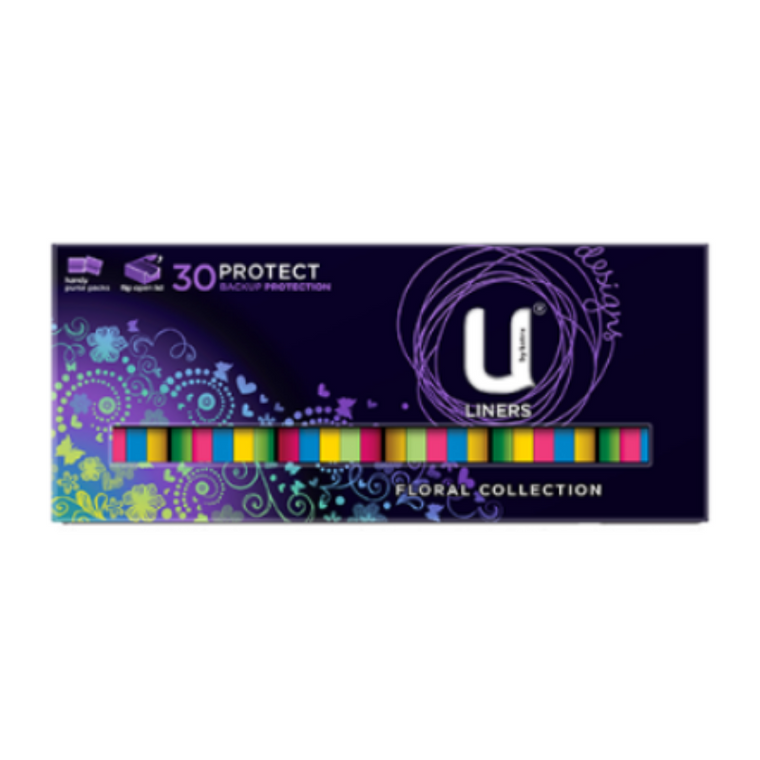 U by Kotex Protect Liners With Design 30pk