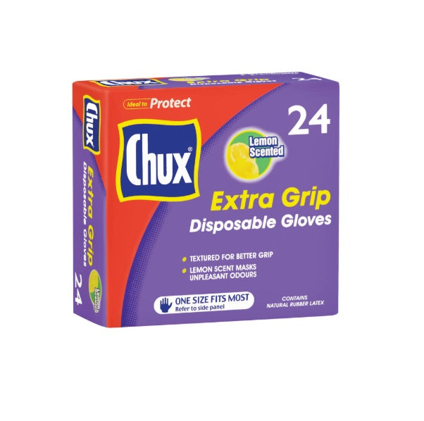 Chux Extra Grip Disposable Gloves 24pk