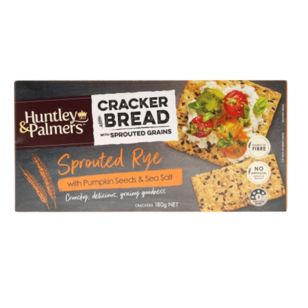 Huntley & Palmers Sprouted Rye Cracker Bread Crackers 180g