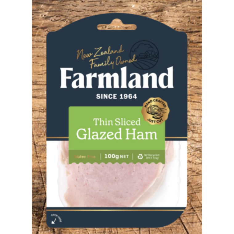 Farmland Thin Sliced Glazed Ham 100g