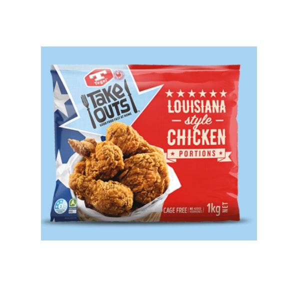 Tegel Takeouts Louisiana Style Chicken Portions 1kg