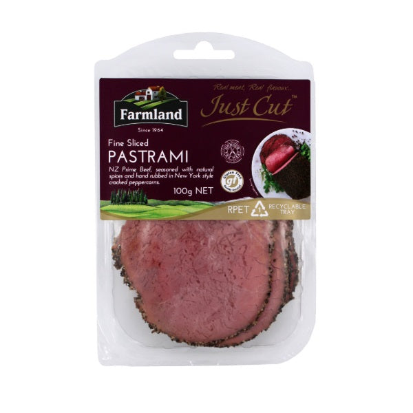 Farmland Thin Sliced Beef Pastrami 100g