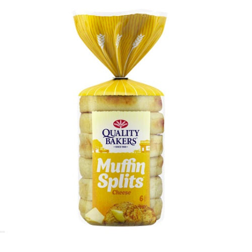 Quality Bakers English Muffin Splits Cheese 390g