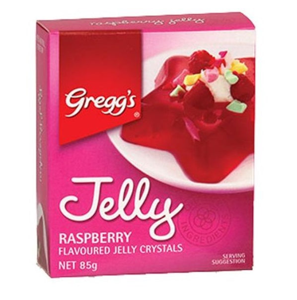 Greggs Jelly Raspberry 85gm