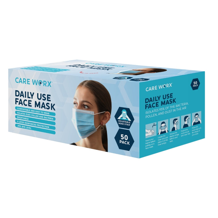 Care Worx Daily Use Face Masks 50pk