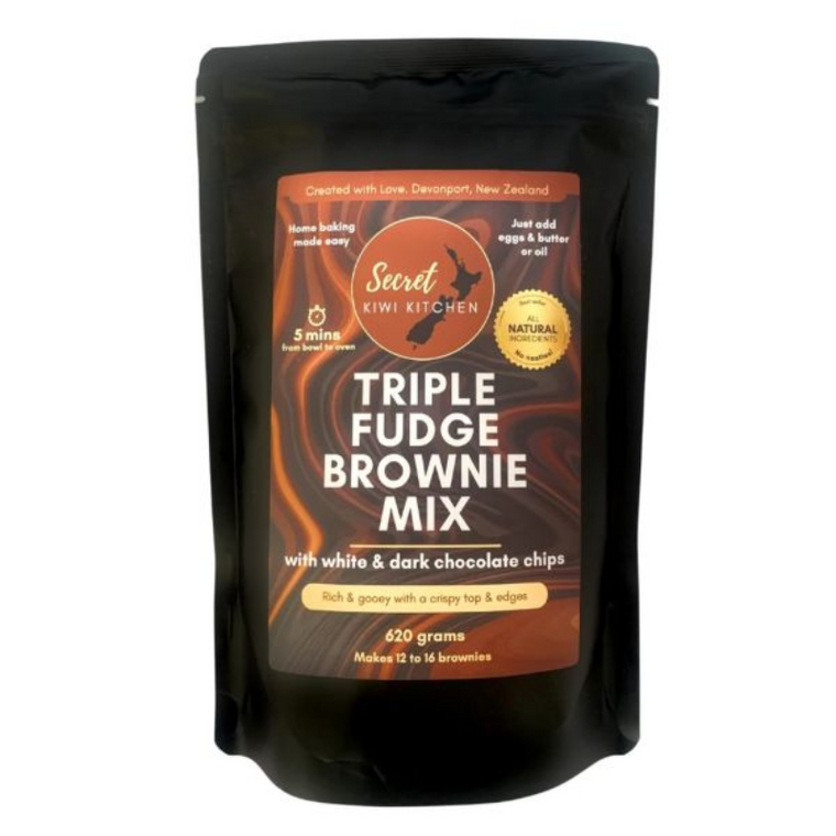 Secret Kiwi Kitchen Triple Fudge Brownie Mix 620g