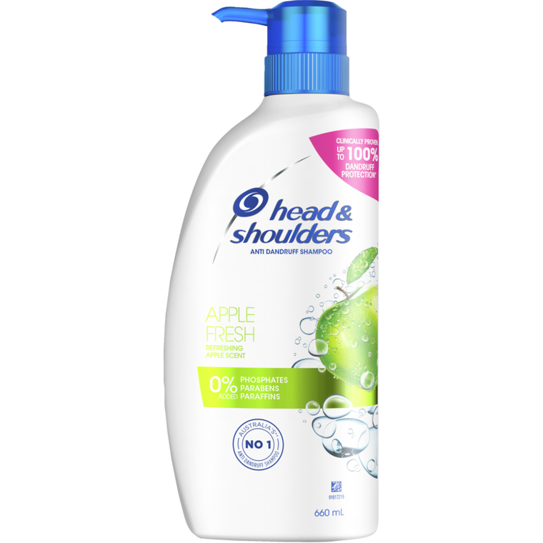 Head & Shoulders Anti-Dandruff Shampoo Apple Fresh 660ml pump