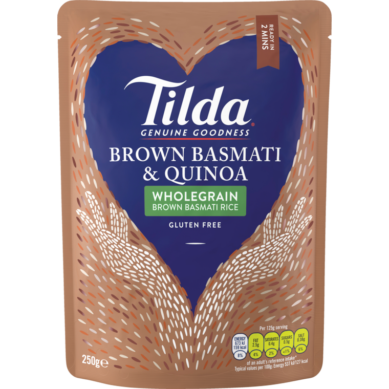 Tilda Quinoa & Wholegrain Steamed Basmati Rice 250g